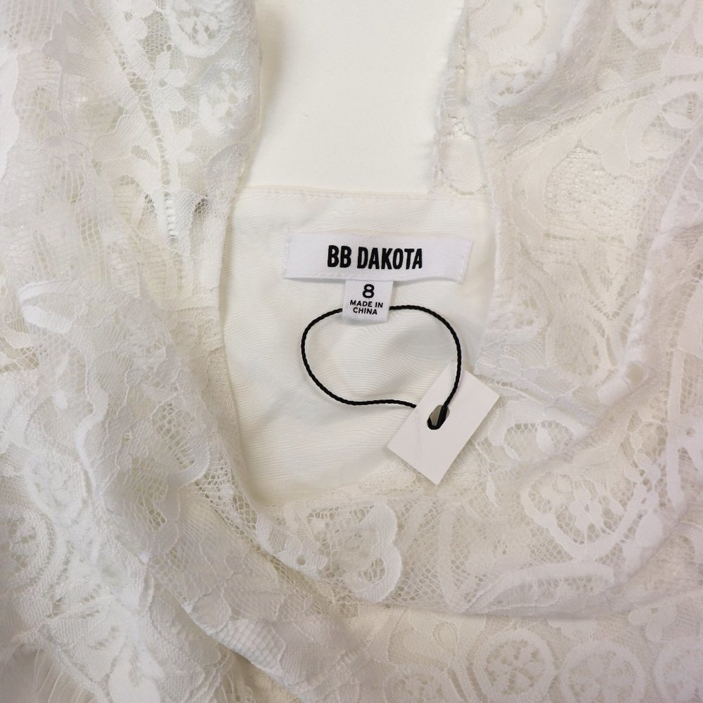 NEW BB Dakota Rhianna Illusion Yoke Lace Dress 8 - Picture 8 of 8